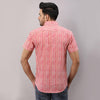 Cotton Striped Casual Pink Regular Shirt For Men - Frionkandy