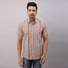 Cotton Striped Casual Multicolored Regular Shirt For Men - Frionkandy