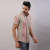 Cotton Striped Casual Multicolored Regular Shirt For Men - Frionkandy
