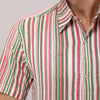 Cotton Striped Casual Multicolored Regular Shirt For Men - Frionkandy