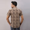 Cotton Floral Casual Brown Regular Shirt For Men - Frionkandy