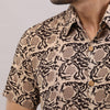 Cotton Floral Casual Brown Regular Shirt For Men - Frionkandy