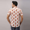 Cotton Ethnic motifs Casual White Regular Shirt For Men - Frionkandy