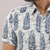Cotton Printed Casual DarkBlue Regular Shirt For Men - Frionkandy