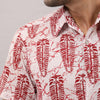 Cotton Ethnic motifs Casual Red Regular Shirt For Men - Frionkandy
