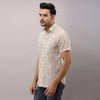 Cotton Printed Casual Beige Regular Shirt For Men - Frionkandy