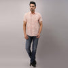 Cotton Printed Casual Orange Regular Shirt For Men - Frionkandy