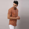 Cotton Striped Casual Multicolored Regular Shirt For Men - Frionkandy