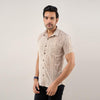 Men Brown Regular Fit Cotton Ethnic Casual Shirt