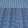 Indigo Blue Floral Print 240 TC Cotton Double Bed Dohar (SHKR1019) - Frionkandy
