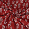 Maroon Floral Print 240 TC Cotton Double Bed Dohar (SHKR1020) - Frionkandy