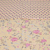 Beige Floral Print 240 TC Cotton Double Bed Dohar (SHKR1026) - Frionkandy