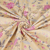 Beige Floral Print 240 TC Cotton Double Bed Dohar (SHKR1026) - Frionkandy