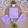 Traditional Screen Print Cotton Unstitched Suit With Cotton Dupatta Purple-SHKS1090