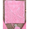 Traditional Screen Print Cotton Unstitched Suit With Cotton Dupatta Pink-SHKS1093