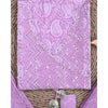 Traditional Screen Print Cotton Unstitched Suit With Cotton Dupatta Purple-SHKS1094