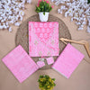 Traditional Screen Print Cotton Unstitched Suit With Cotton Dupatta Pink-SHKS1103