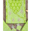 Traditional Screen Print Cotton Unstitched Suit With Cotton Dupatta Green-SHKS1104