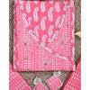 Traditional Screen Print Cotton Unstitched Suit With Cotton Dupatta (Pink-SHKS1105) - Frionkandy