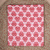 Floral Print Pure Cotton Red Unstitched Suit With Cotton Dupatta- SHKS1111