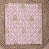 Floral Print Pure Cotton Purple Unstitched Suit With Cotton Dupatta- SHKS1117