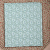 Floral Print Pure Cotton Light Blue Unstitched Suit With Cotton Dupatta- SHKS1122