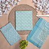 Floral Print Pure Cotton Light Blue Unstitched Suit With Cotton Dupatta (SHKS1122) - Frionkandy