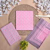 Floral Print Pure Cotton Pink Unstitched Suit With Cotton Dupatta- SHKS1127