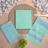 Floral Print Pure Cotton Light Blue Unstitched Suit With Cotton Dupatta (SHKS1128) - Frionkandy