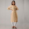 Oat Pintuck Straight Kurti - Frionkandy