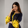 Rayon Embellished, Solid Black Kurta With Palazzo Set - Frionkandy