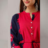 Pink Bandhej Print Rayon Kurti - Frionkandy