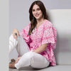 Pink Tie And Dye Print Cotton Kaftan Dress (SHKUP1210)