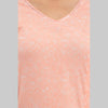 Women Peach Floral Print Straight Kurta (SHKUP1216)