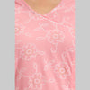 Women Pink Floral Print Straight Kurta (SHKUP1218)