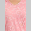 Women Pink Floral Print Straight Kurta (SHKUP1218) - Frionkandy