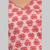 Women Pink Floral Print Straight Kurta (SHKUP1219)