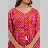Pink Leheriya Print Cotton Kaftan Dress (SHKUP1225)