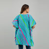 Light Blue Leheriya Print Cotton Kaftan Dress (SHKUP1229)