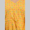 Yellow Bandhani Print Cotton Kaftan Dress (SHKUP1231)