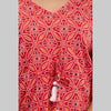 Pink Bandhani Print Cotton Kaftan Dress (SHKUP1232)