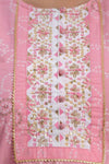 Women Pink Bandhani Printed Kurta with Sharara & Dupatta