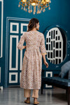 Women Pink Ethnic Motifs Printed Thread Work Kurta with Trousers & Dupatta