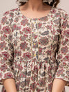 Women Floral Printed Maternity Cotton Maxi Dress - SHKUP1296 - Frionkandy