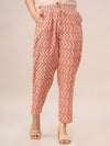 Off White Floral Print with Yoke Design A-Line Kurta with Trousers & Dupatta - Frionkandy