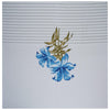 Blue Majestic Floral Print 240 TC Cotton Double Bed Sheet With 2 Pillow Covers (SHKV1024) - Frionkandy