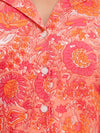 Women Peach Printed Co-ord Set - Frionkandy